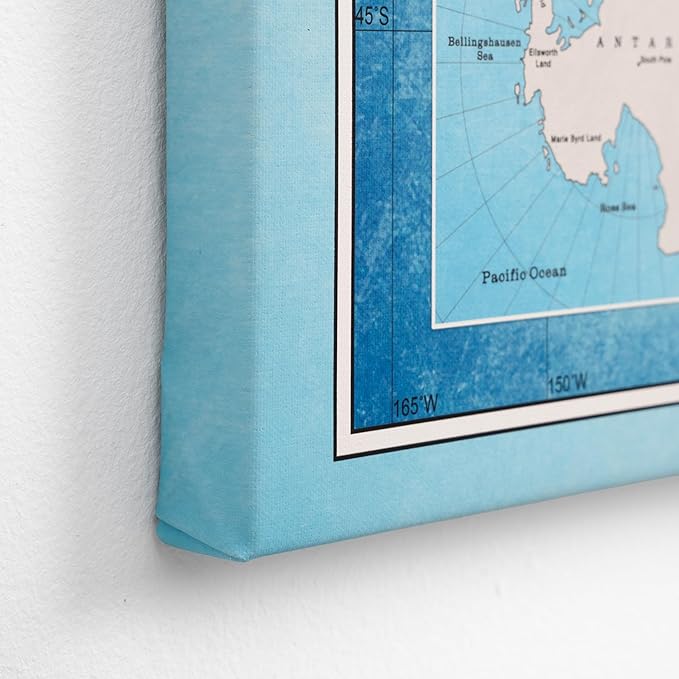 Canvas World Map with Cork Pin Board - English Lettering - Decorative Wall Decoration for All Rooms - Canvas Pictures with World Map Motif (150x100 cm, Pattern 21)