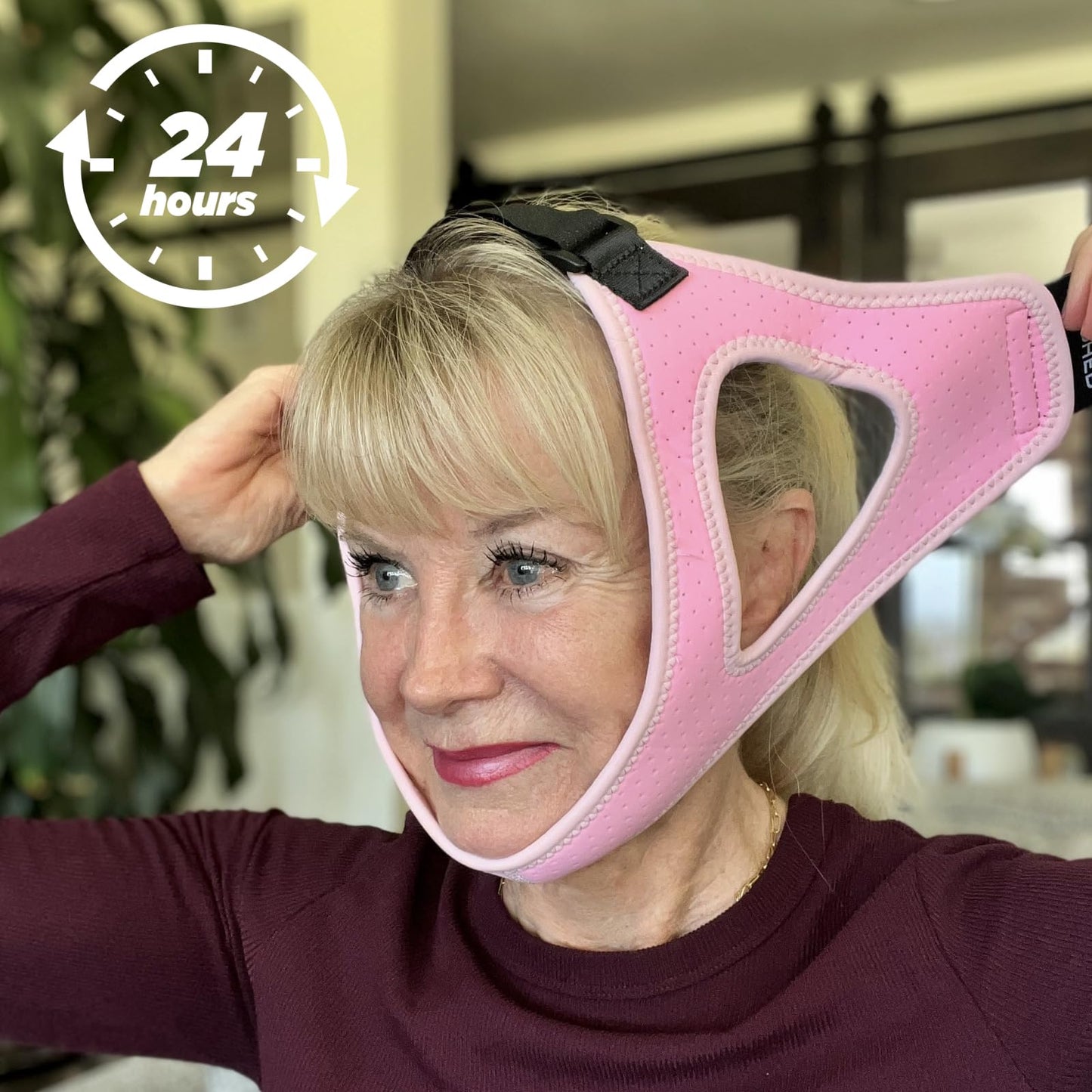 Chin Strap for CPAP Users - Adjustable Snore Stopping Device Face Mask Bandage Keeping Mouth Closed - Anti Snoring Chin Strap for Men and Women Better Sleeping (Green)
