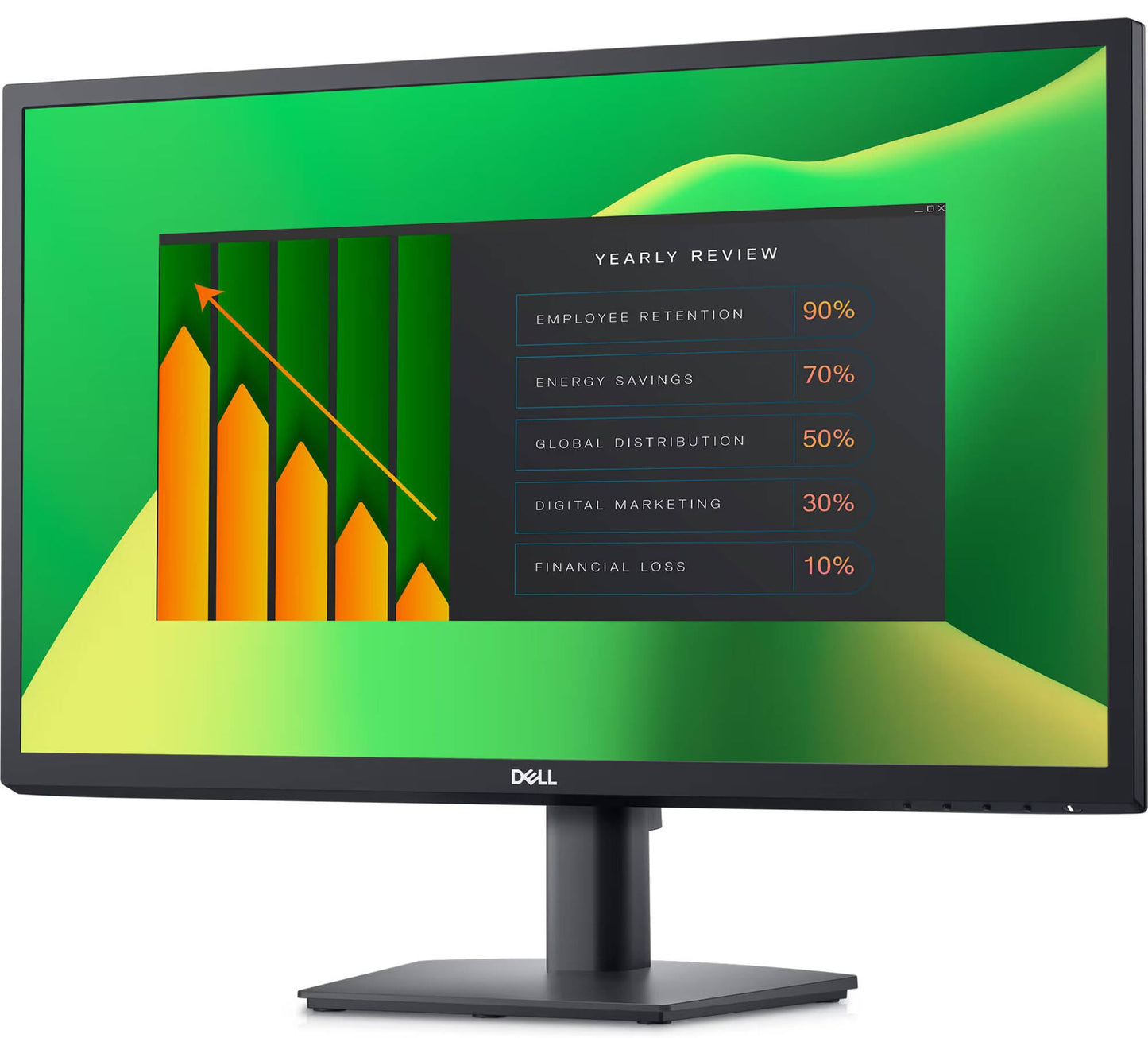 Dell 24" FHD VA Monitor with 5 ms Response Time, Flicker Free & Anti-Glare Display, VESA Mount Compatible (100x100mm), 1 x DisplayPort, VGA, Ideal for Home & Business, Black Color (2025 Latest Model)