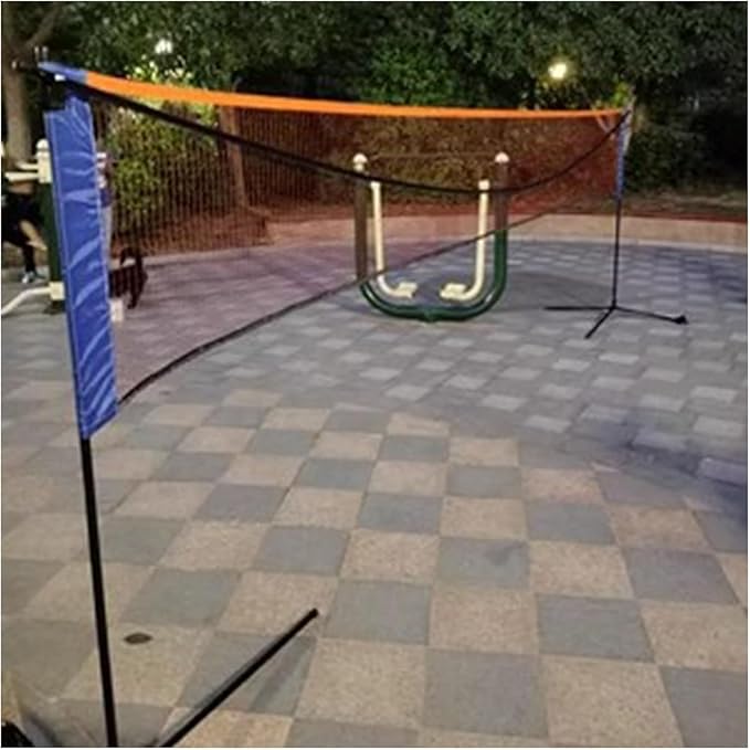 REMYSAOS 3 4 5 6 M Outdoor Backyard Sports Badminton Net Sets, Adjustable Portable Pickleball Net Volley Ball Equipment, w...