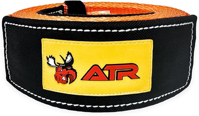 ATR Tree Saver Strap 3.5" x 8ft – 36,000 lbs Break Strength, Heavy Duty Tow Strap for Winch, Off-Road Recovery, Truck, Jee...