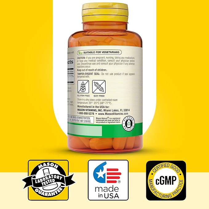 MASON NATURAL Vitamin C 1,000 mg, 300 Day Supply, Supports Healthy Immune System, Antioxidant and Essential Nutrient, 3 Pack