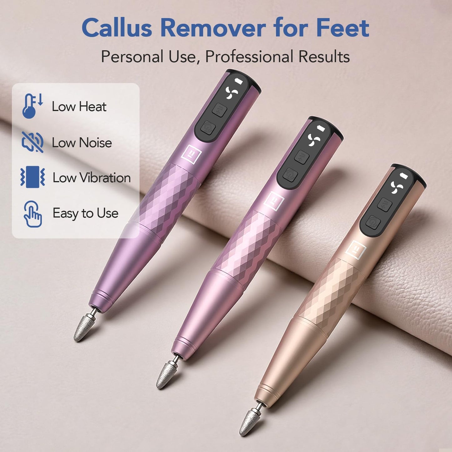 Mfish Professional Nail Drill Kit, Electric Nail File for Acrylic/Gel Nails,12 Bits, Adjustable Speeds, Portable Cordless Electr