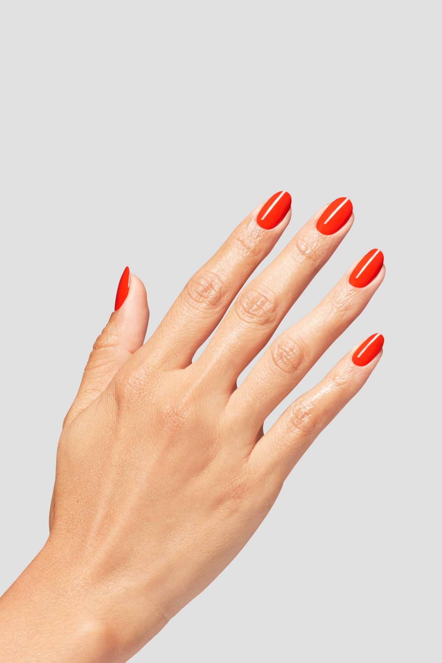 OPI Infinite Shine Mini Plaid Flirt | Semi-Sheer Bright Warm Red Orange Long Wear Gel Like Crme Nail Polish | What's Your Mani-t