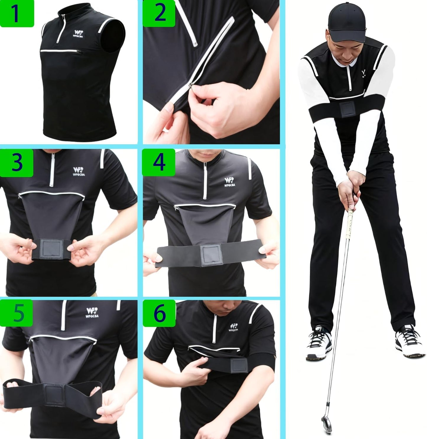 Golf Swing Training Aid Swing Correcting Arm Band,Correction and Swing Technique for Superior Golf Performanc, Unisex