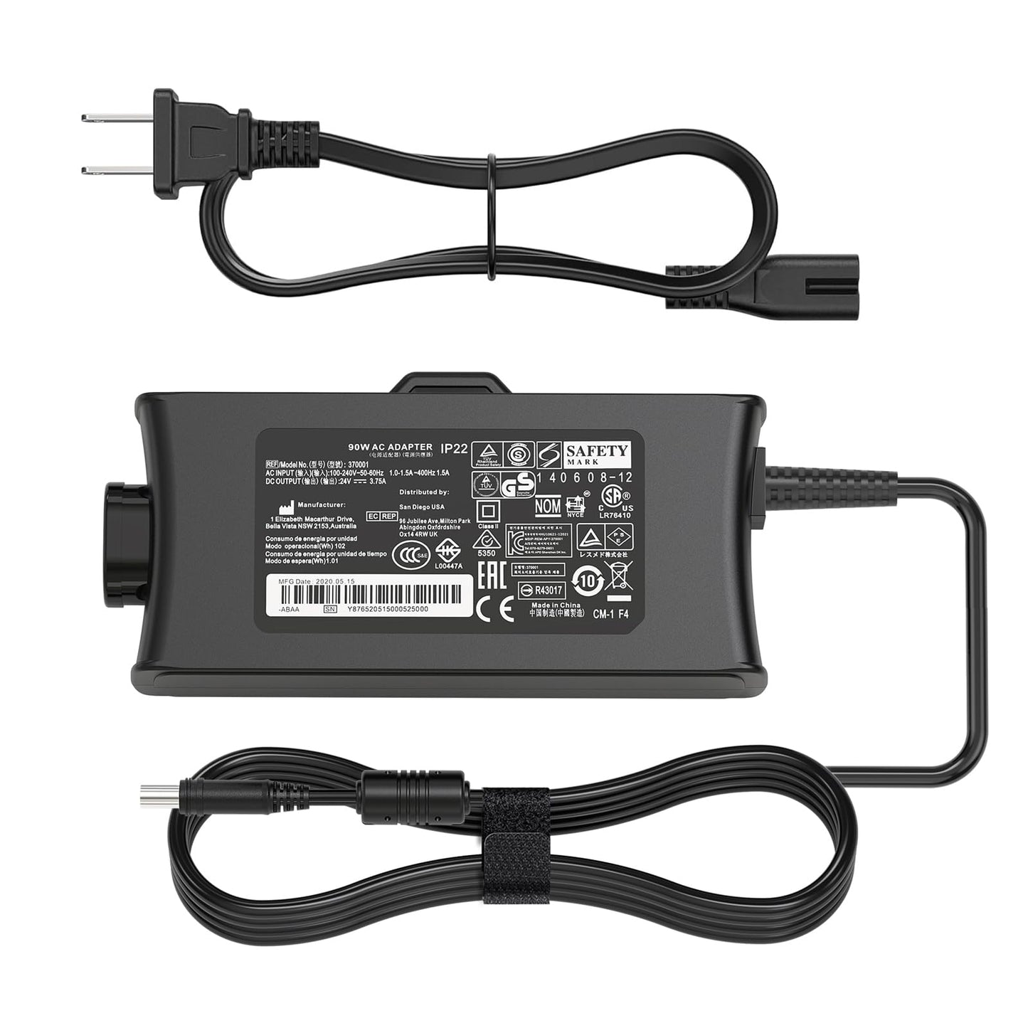 HHZ 90W AC Adapter Compatible with ResMed ST ST-A CPAP Airsense Aircurve 10 ASV VAuto S10 Autoset Elite Power Cord Supply Adapter 37001 37344 Charger