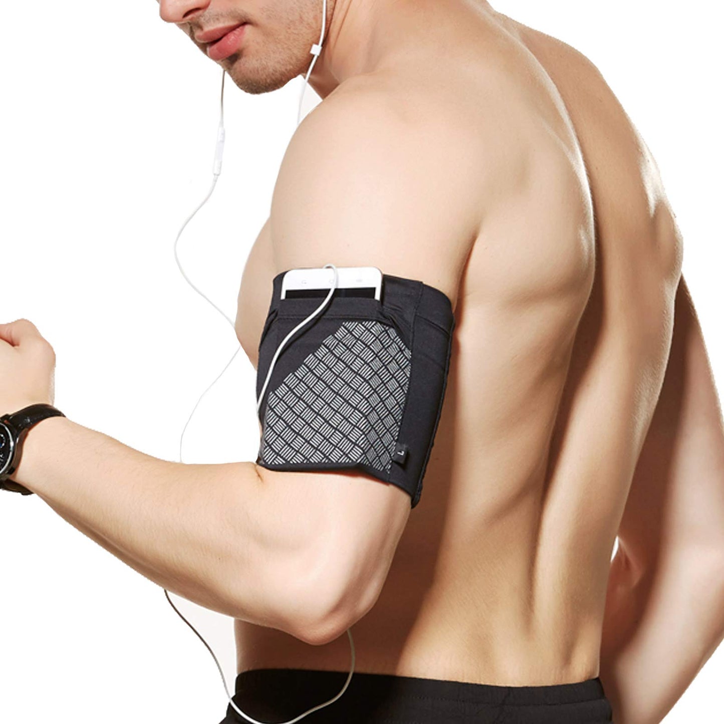 Ailzos Sports Running Armband,Lightweight All Purpose Sport Bag Arm Band Strap Holder Pouch Comfortable Phone Armband Sleeve For
