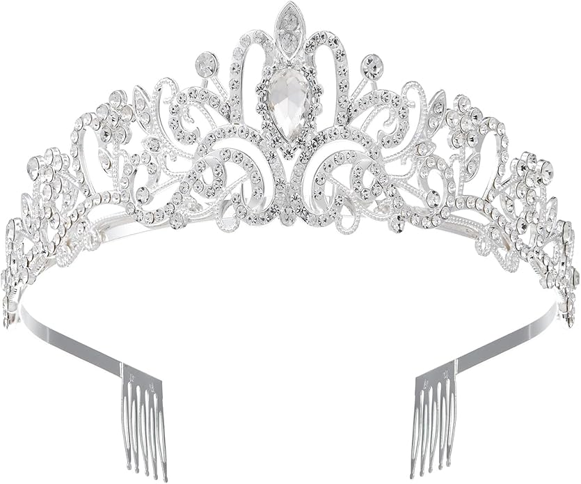 Sparkling Crystal Princess Tiaras for Women Girl Crown Queen Headband Fashion Headpiece for Wedding Birthday Bride Bridal ...