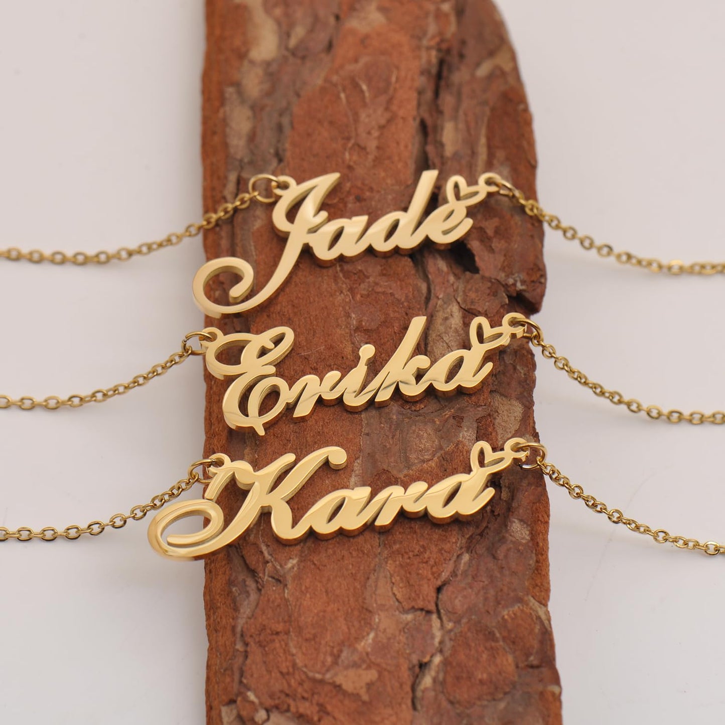 HUAN XUN Nevaeh Name Necklaces for Women Stainless Steel Custom Name Necklaces Pendant Jewelry Gift for Christmas