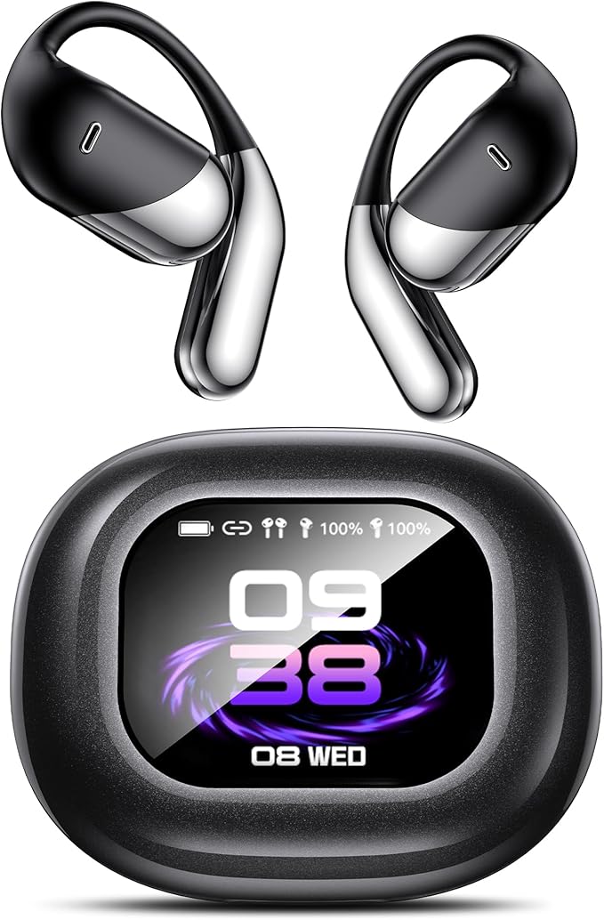 AI Translation Earbuds 144 Languages Real-Time 2-Way Voice Translator Earphones, Bluetooth 5.4 OWS Open-Ear Comfort, Hi-Fi...