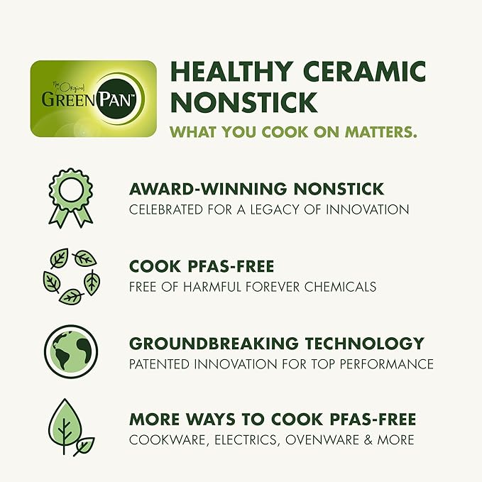GreenPan Hybrid 13 Piece Nonstick Stainless Steel Cookware Set, APEX Tri-Ply Thermobond PFAS-Free Ceramic Pots & Pans, Induction & All Cooktop Compatible, Oven Temp to 850°F, Dishwasher Safe, Gold