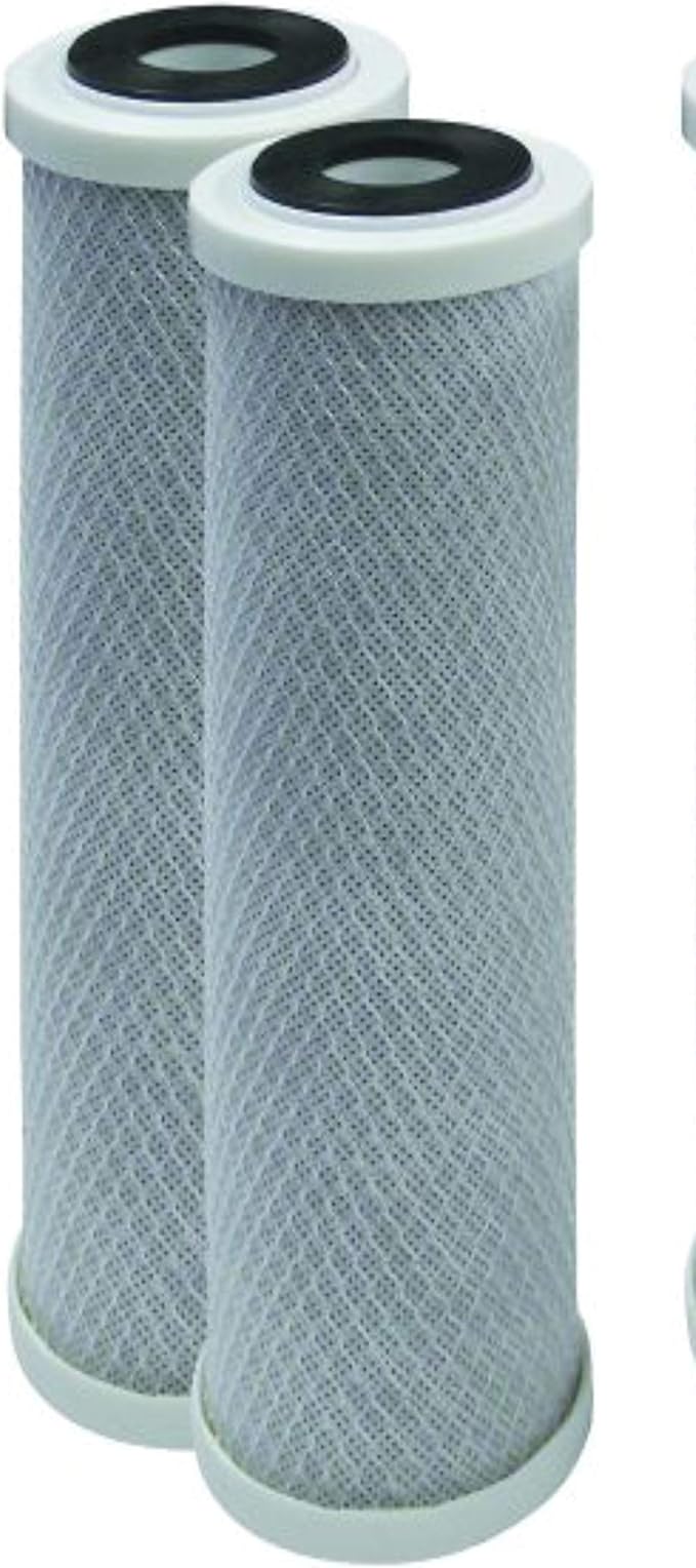 CFS – 2 Pack Carbon Block Water Filter Cartridge Compatible with Rainsoft 21176, 21179, 21191 Models – Removes Bad Taste and Odor – Reverse Osmosis Replacement Filter Cartridge