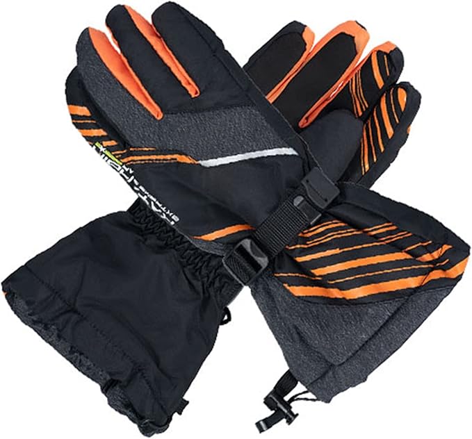 Katahdin Gunner Snow Gloves Black/Gray/Orange 3XL