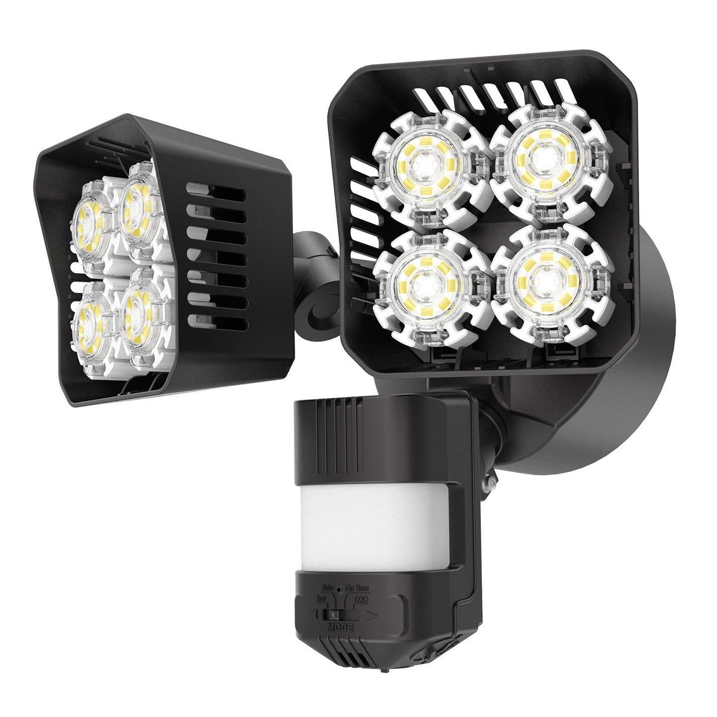 SANSI LED Motion Sensor Outdoor Light, 36W 3600LM, IP65, Dusk to Dawn, Black, Model C2440-HW-36W