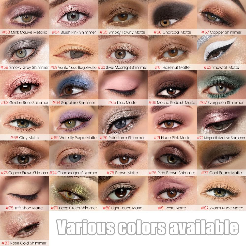 Kaely Cream Eye Shadow Sticks, Champagne Shimmer Eyeliner Pencil Eyeshadow Palette Makeup, Eye Highlighter Brightener Stick for Older Women Waterproof Pigmented, sombras para ojos, New-74