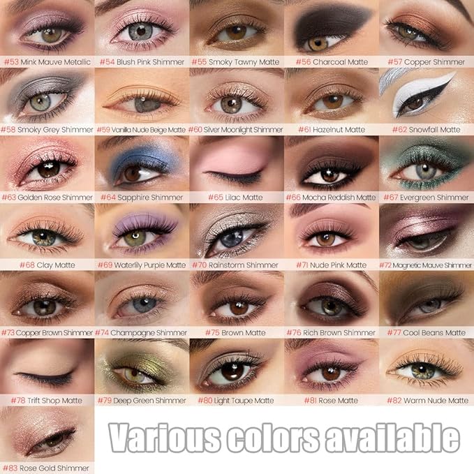 Silver Grey Shimmer Cream Eye Shadow Stick Makeup for Women, Shimmer Eyeliner Pencil Eyeshadow Brightener Stick for Eyes, Waterproof Eyeshadow Applicator Blendable sombras para ojos 70#