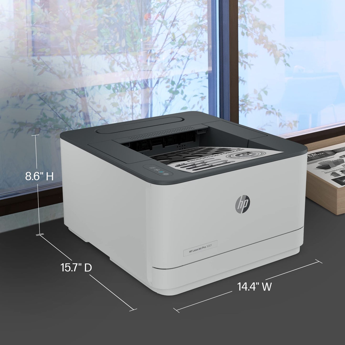 Hp Laserjet Pro 3001Dw Wireless Black & White Printer, Best-For-Office (3G65Of)