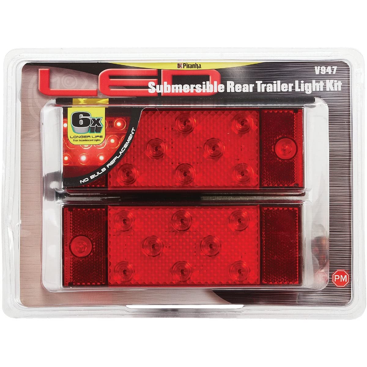 Pm V947 Led Rear Trailer Light Kit For Trailers 80 Wide & Over