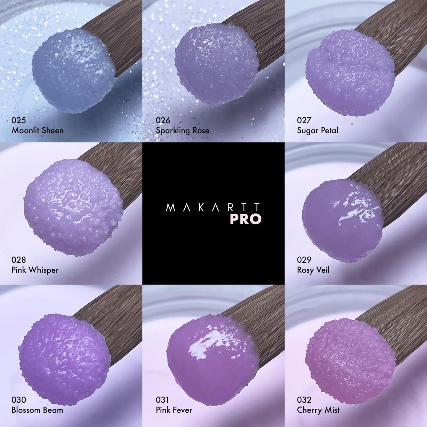 MakarttPro Rosette Acrylic Powder Collection - Smooth Application - Professional Quality for Nail Technicians - Beginner-Friendl