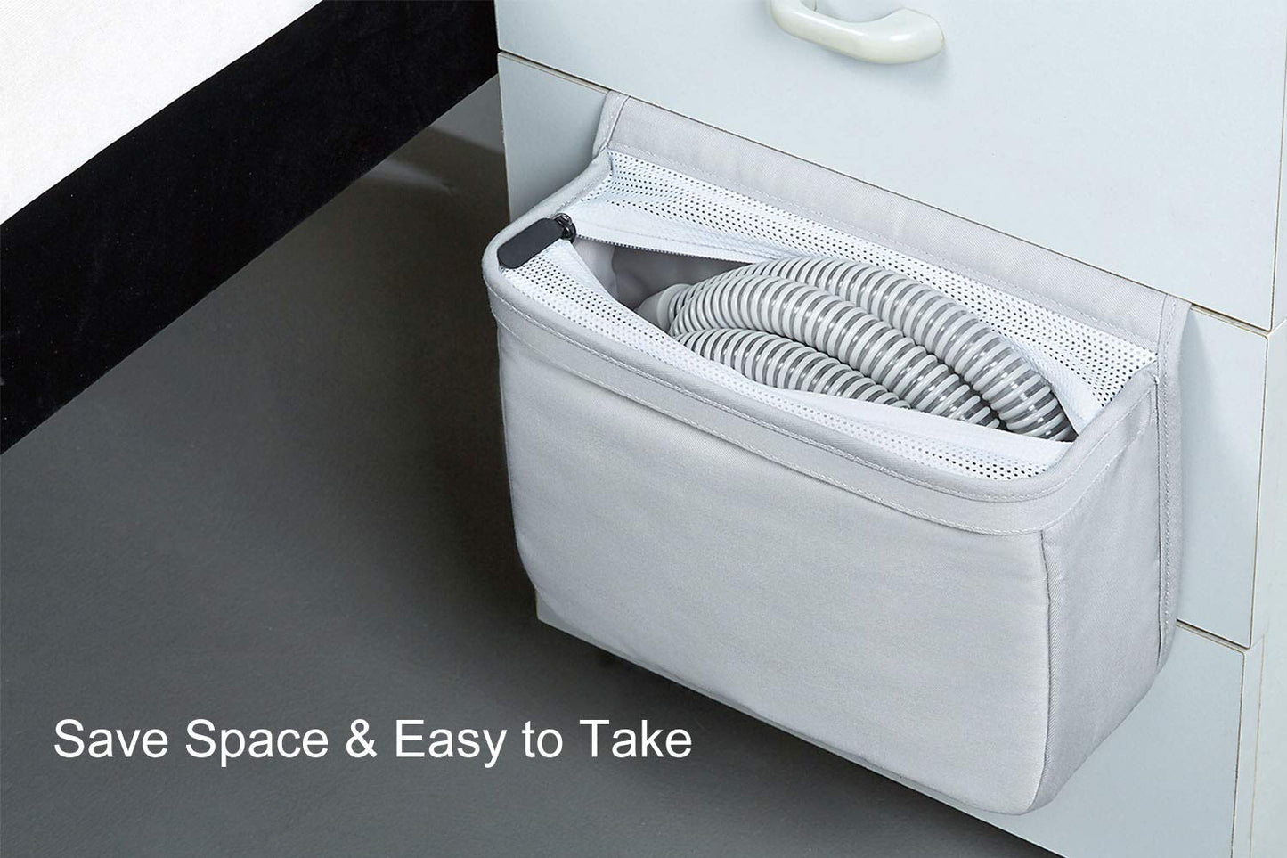 iGuerburn CPAP Storage Bedside for CPAP Supplies, CPAP Bedside Organizer for CPAP & BiPAP Accessories - Keeping Pets from Attacking Tubes