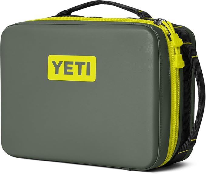 YETI Daytrip 5L Insulated Soft Cooler Lunch Box, Camp Green/Firefly Yellow