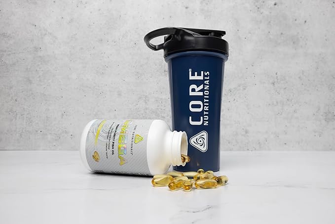 Core Nutritionals Platinum Omega High Purity Fish Oil containing 720mg of EPA, 480mg of DHA, Health Support, 120 Count