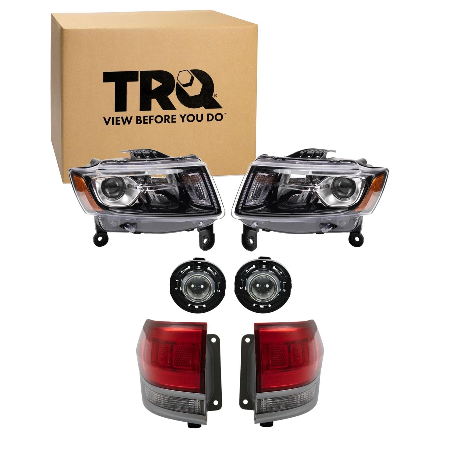 Trq Lighting Kit Ch2502308 Ch2503308 Ch2594105 Ch2804111 Ch2805111 Compatible With 2014-2016 Jeep Grand Cherokee