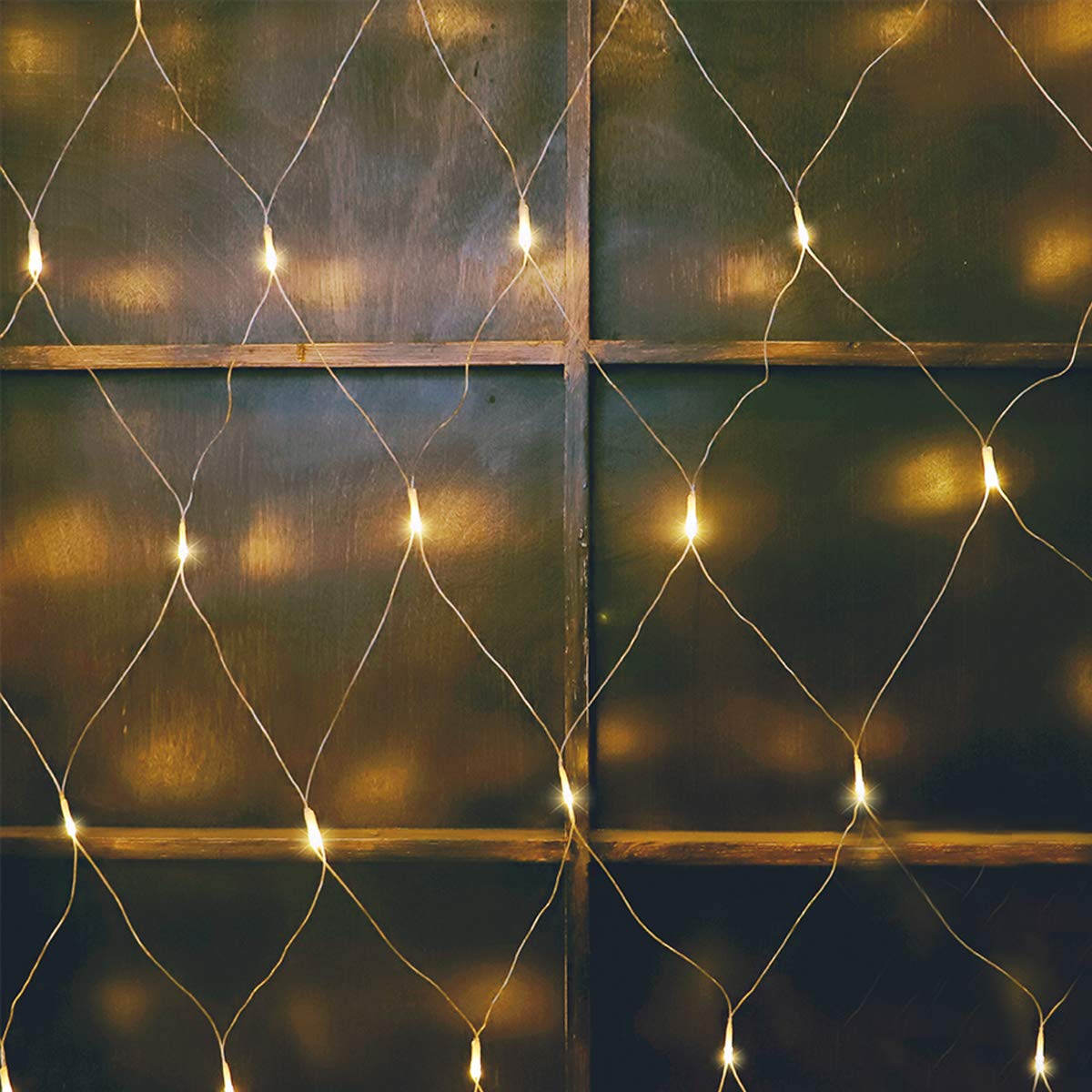 woohaha LED Net Mesh Fairy String Lights, 192 LEDs, 9.8ft x 6.6ft, Warm White, Model QX-U-O-N-192-A