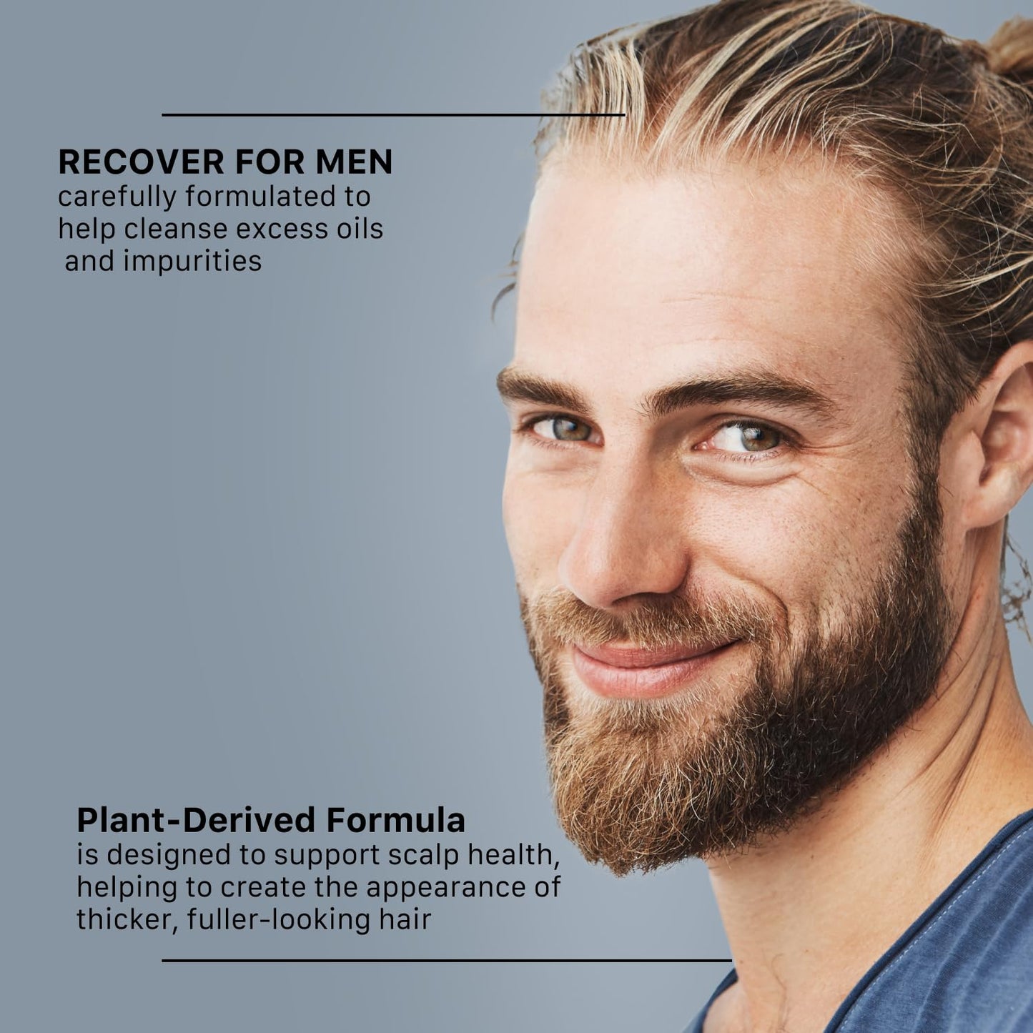 ACTIIV Recover Thickening Shampoo Treatment For Men | Supports the Appearance of Fuller, Healthier-Looking Hair, Supports Scalp