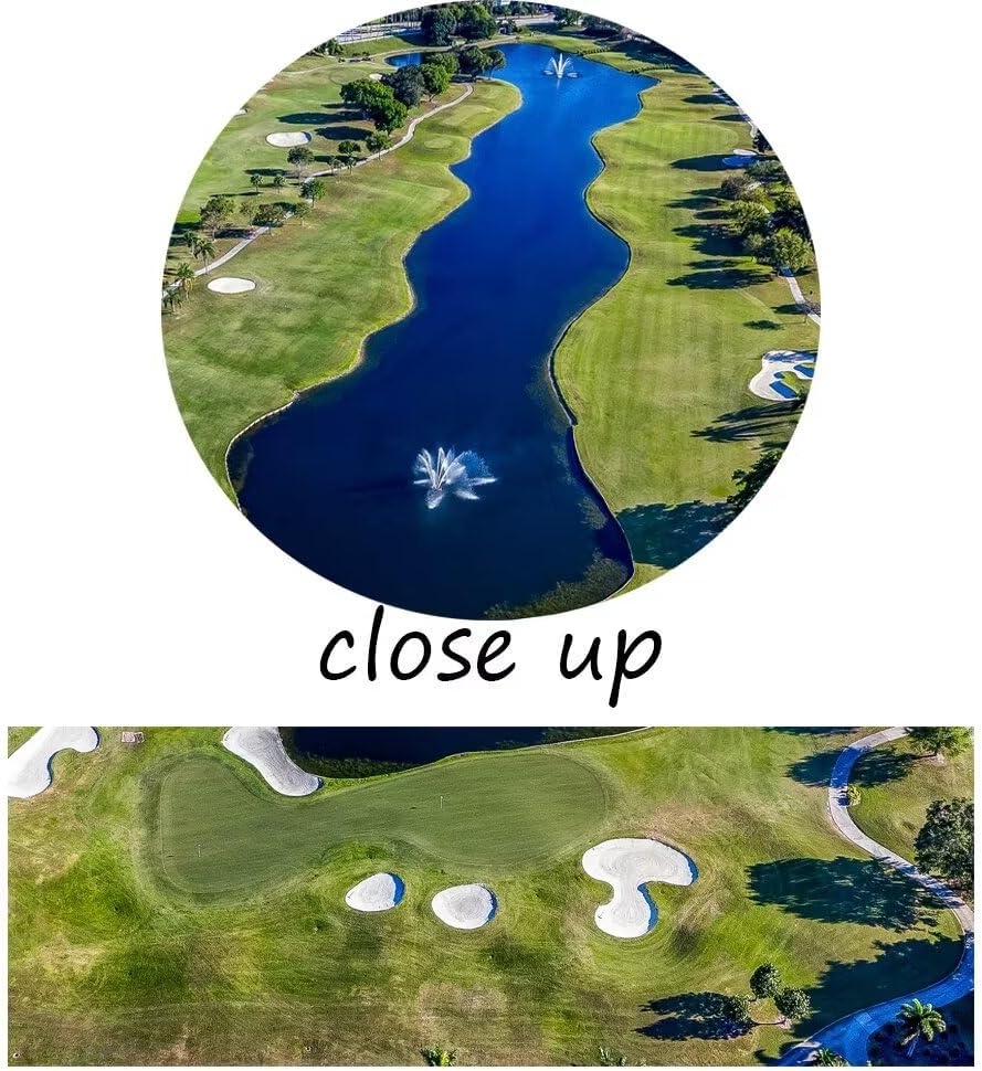 WESTON FL USA Golf Course Canvas Wall Art for Office Golf Course Wall Decor for Living Room Bedroom Bathroom Home Decorations Golf Course Pictures Framed Artwork Ready to Hang(50''W x 24''H)