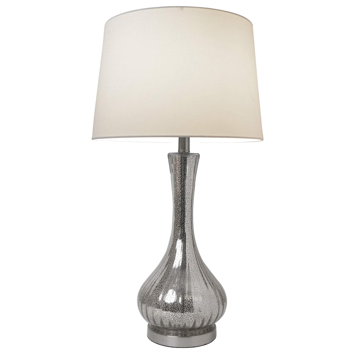 Elegant Designs LT3318-MUR Mercury Vase Table Lamp - Fabric, Mercury Color