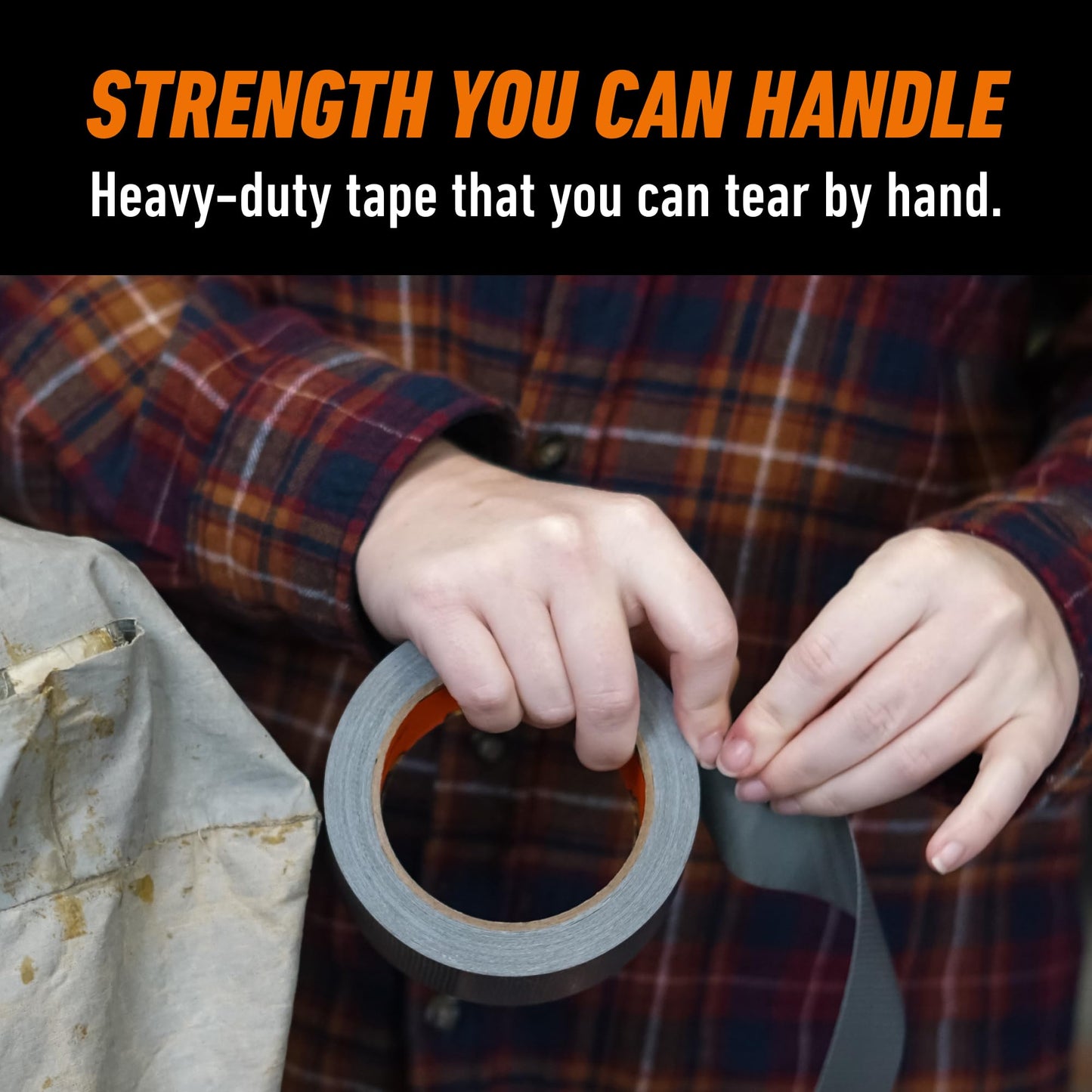 Gorilla Tape, 1.88 in x 10 yd, Silver (Pack of 1) - Duct, Utility, Triple Layer Strength, Indoor & Outdoor, Weather Resistant Shell