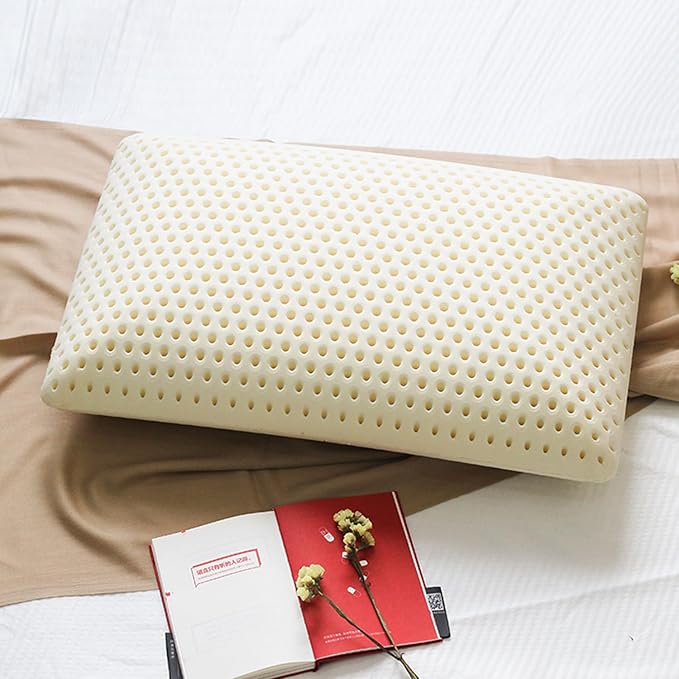 Talatex Talalay 100% Natural Premium Latex Pillow, Helps Relieve Pressure, No Memory Foam Chemicals, Perfect Package Best Gift with Removable Tencel Cover (Firm, Standard(24"×15.7"×4.9"))