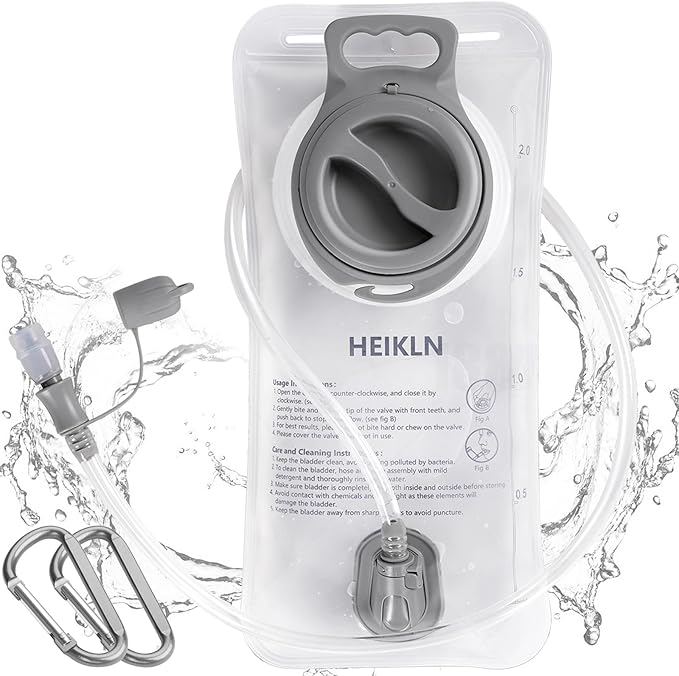 HEIKLN Hydration Bladder 1.5L-2L-3L,Leak Proof Water Reservoir, BPA Free Military Water Storage Bladder Bag Hydration Pack...