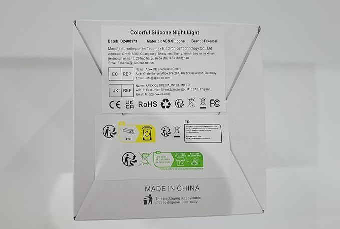 Big Size Night Light for Kids, Children Night Light, Bedside Lamp Multicolor Light with Remote Control, Break Resistant, Eye Caring, Adjustable Brightness & Color, Timing Function - Large Owl