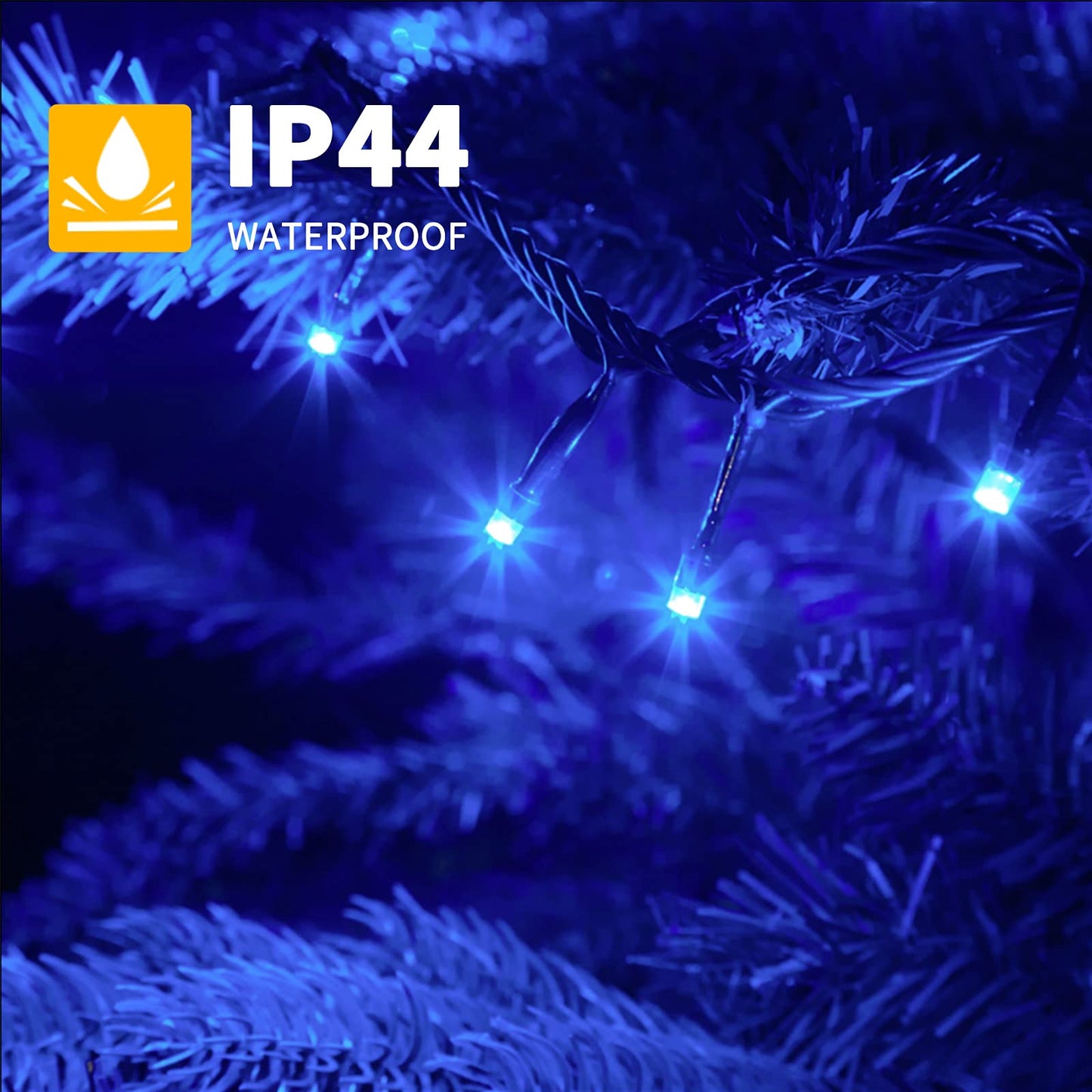 Xtf2015 105Ft 300 Led Christmas String Lights, Blue, Ul Certified, 8 Modes, Indoor/Outdoor, Model Ql300Ae