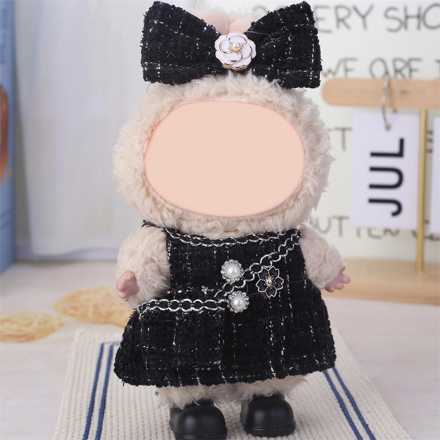 6 Pack Doll Clothes for 17 cm Doll, Exquisite Luxury Designer Outfits with Hats & Accessories, Cute Doll Clothing Set Suitable for Dress up Unique Style (No Dolls)
