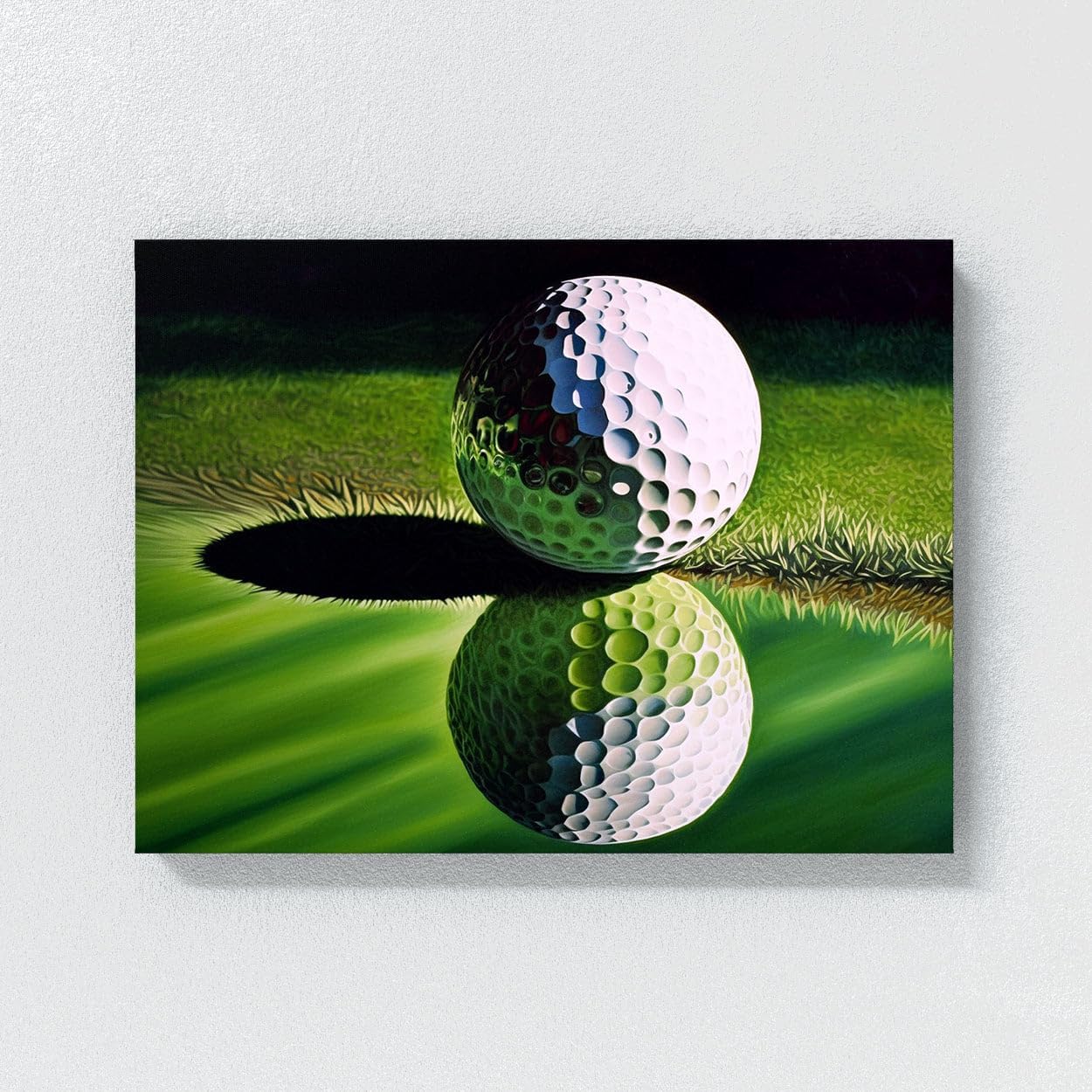 Sense Canvas Golf Ball Green 2 Canvas Art - Home Decor Wall Art Print Poster Painting X-Large 48x36 / 1.5"