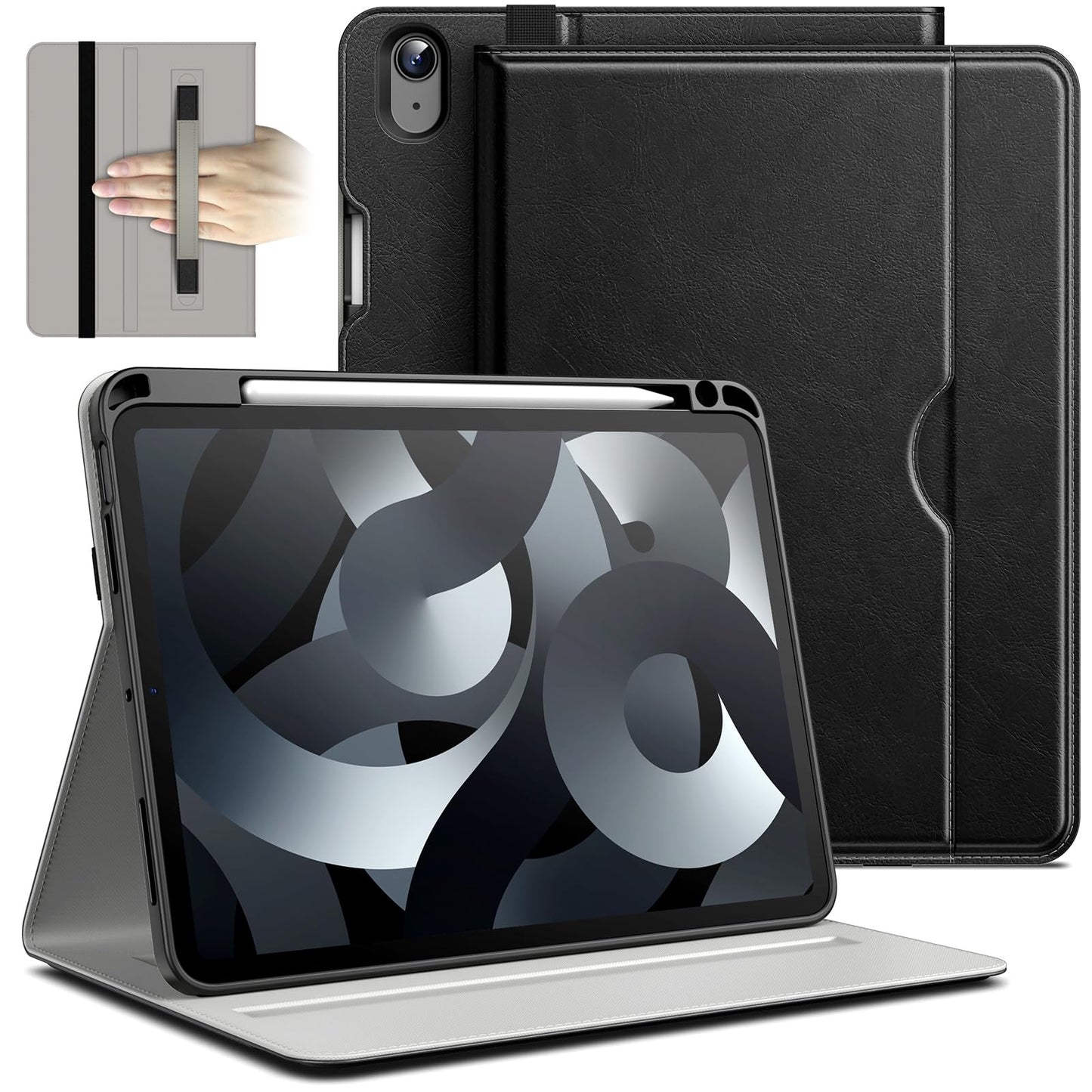 Jetech Case For Ipad Air 11-Inch M3/M2 (2025/2024), Ipad Air 5/4 (10.9-Inch, 2022/2020 Model, 5Th/4Th), Pu Leather Business Foli