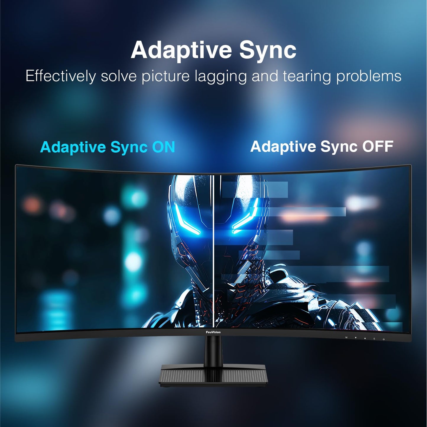ArcticPro 34inch 200Hz, Curved Gaming Monitor, WQHD 2560 * 1440p, VA Panel, 1ms Response Time, Adaptive sync, 3-Sided Frameless, Ultra Slim, 99% sRGB, Bluelight Filter, HDMI(TMDS)& DP Ports,Black