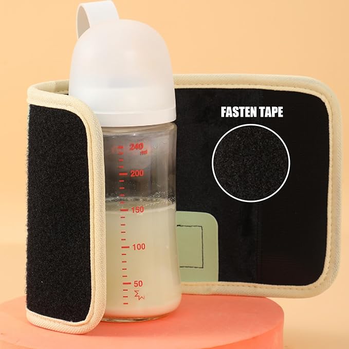 Portable Baby Bottle Warmer Portable Bottle Warmer 18W Quick Heating Baby Bottle Warmer Temperature Adjustable USB Baby Bottle Heater for Home Family Green
