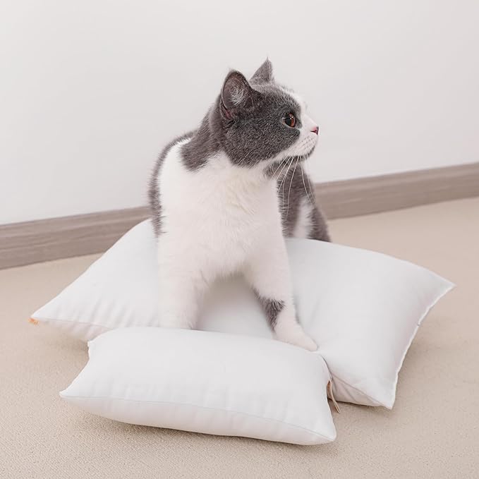 NTBAY Tiny Pillows, Down Alternative 7"x11" Microfiber Mini Pillows for Travel, Pets, Soft Machine Washable Small Pillows for Neck, Wrist, Lumbar and Knee, Black