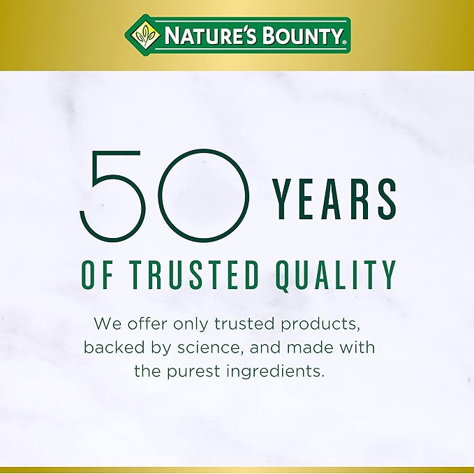 Nature's Bounty Vitamin C + Rose HIPS, Immune Support, 1000mg, Coated Caplets, 100 Ct