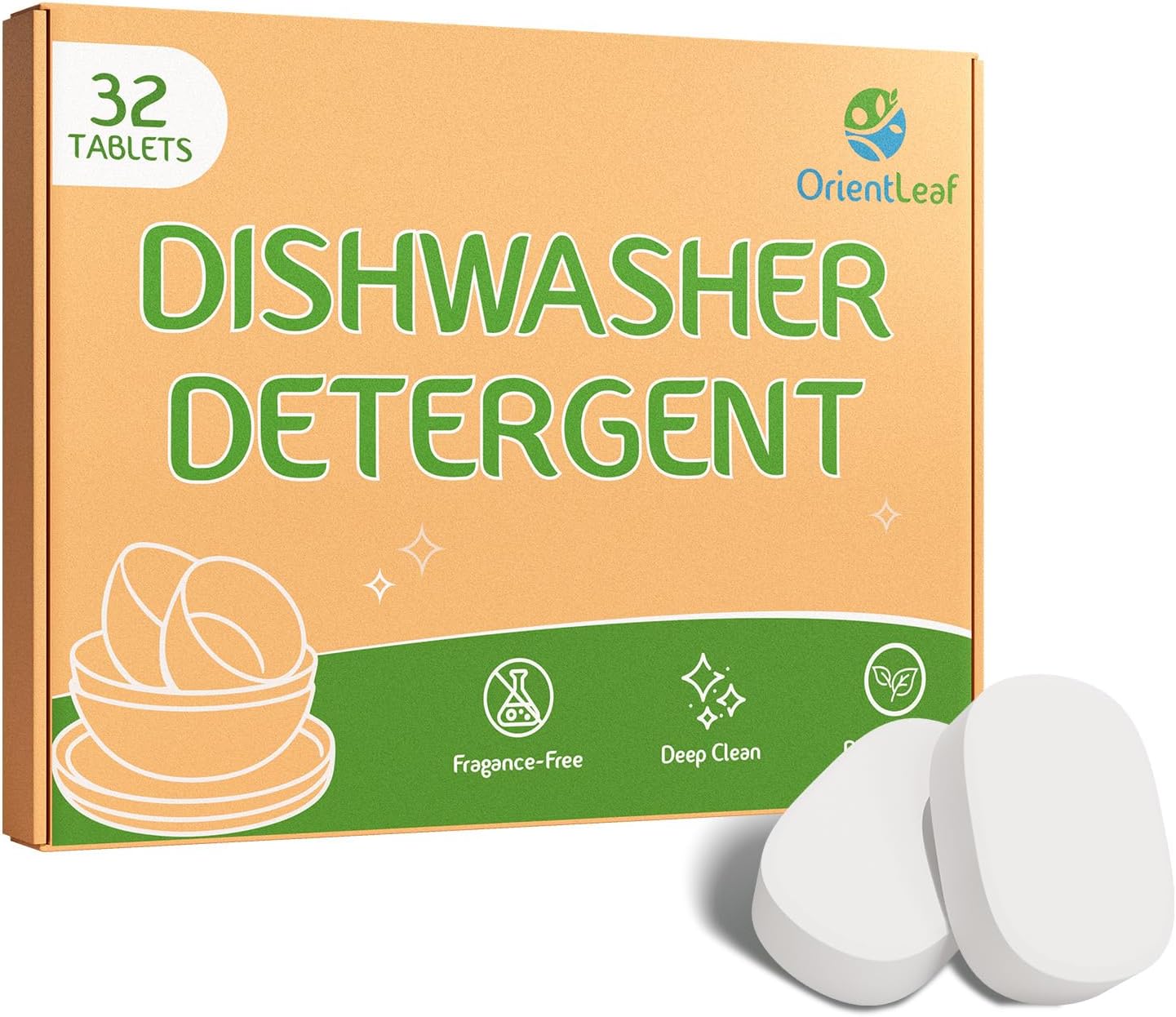 Dishwasher Detergent Tablets, Dishwasher Tablets 32 Count