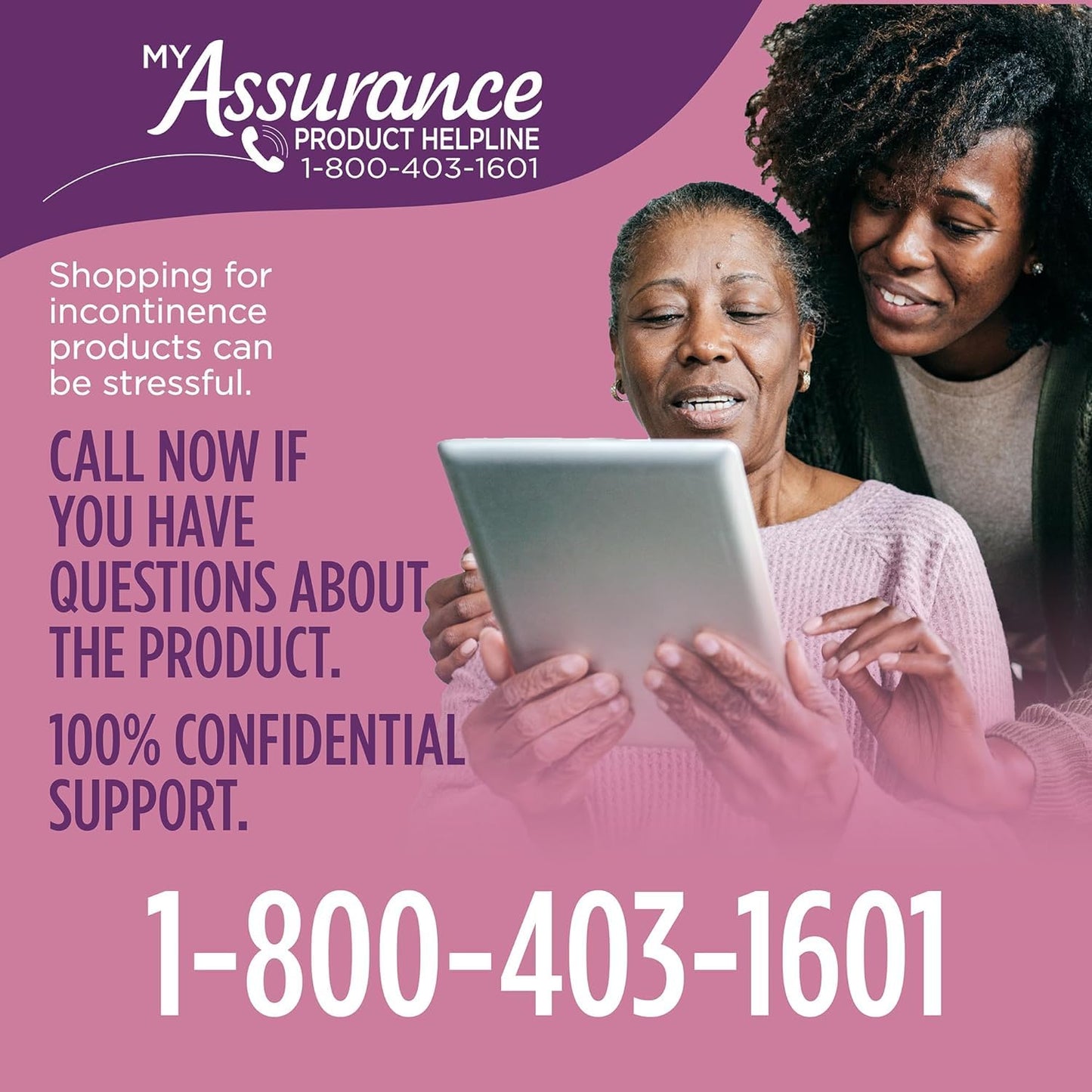 Generic Assurance Women's Incontinence & Postpartum Underwear, 2XL, Maximum Absorbency (54 Count)