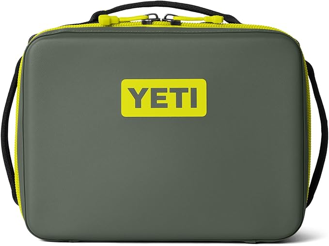 YETI Daytrip 5L Insulated Soft Cooler Lunch Box, Camp Green/Firefly Yellow
