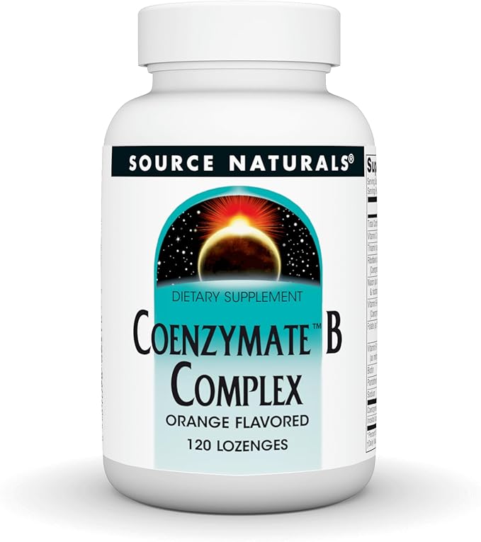 Source Naturals Coenzymate B Complex - Orange Flavor That Melts in Mouth - B Vitamins - 120 Lozenges