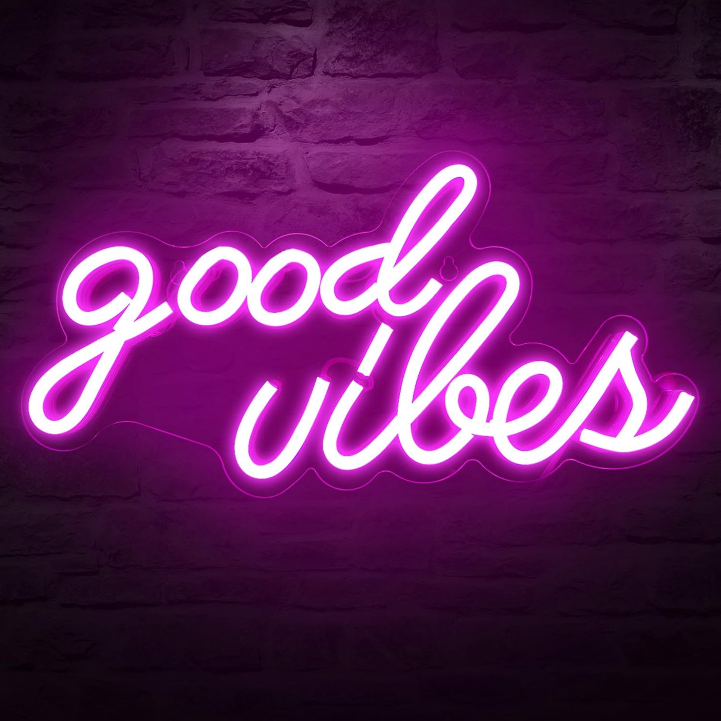 DECANIT Neon Sign for Wall Decor, USB Powered, Pink, 16.1inx 8.3inx 0.6in, Model NN-0021, Plastic & Neon Tube