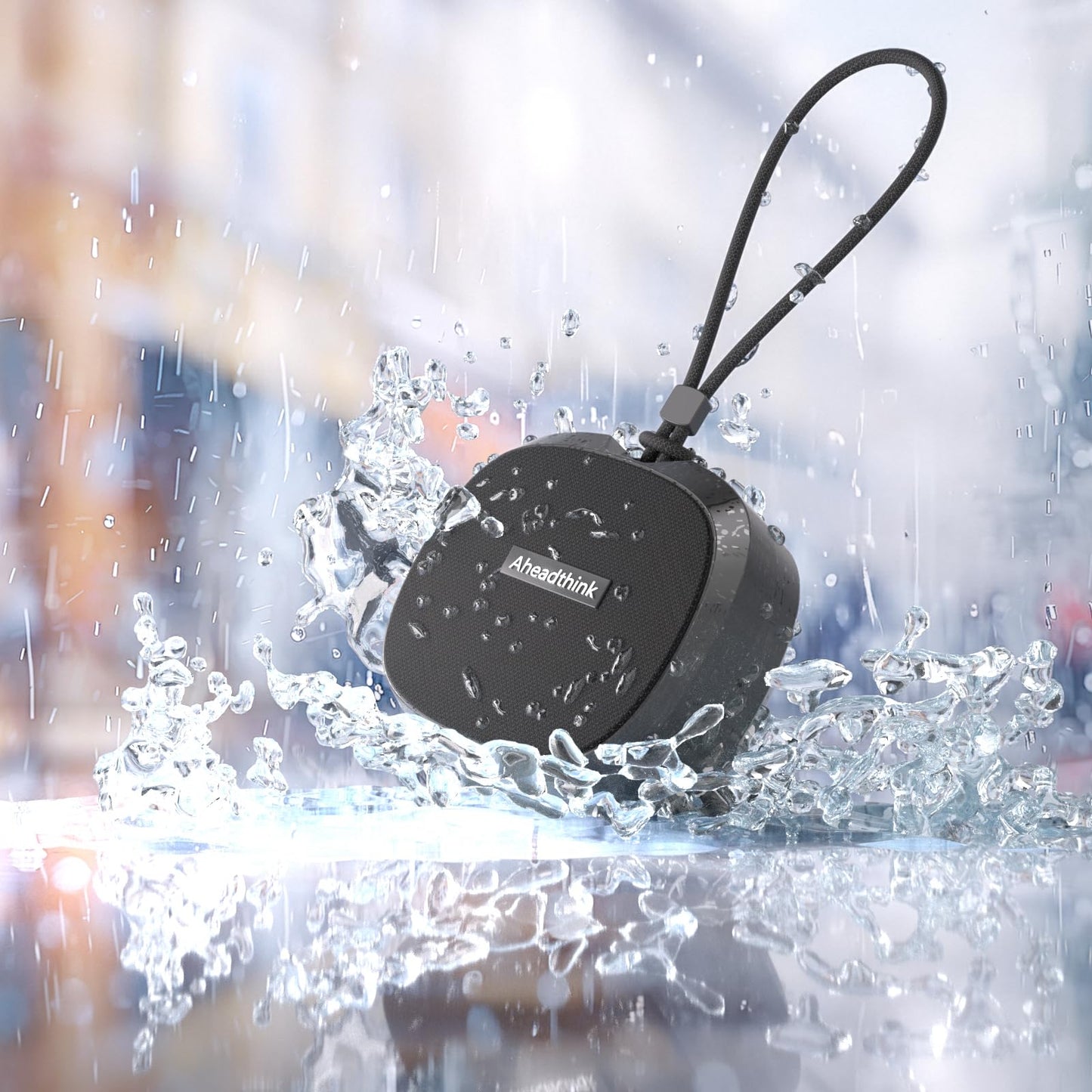 Bluetooth Speaker, Portable Wireless, Ipx5 Waterproof Speaker, Bluetooth 5, Rgb Color Lights, Loud Stereo Sound, Bass, Tws Pairi