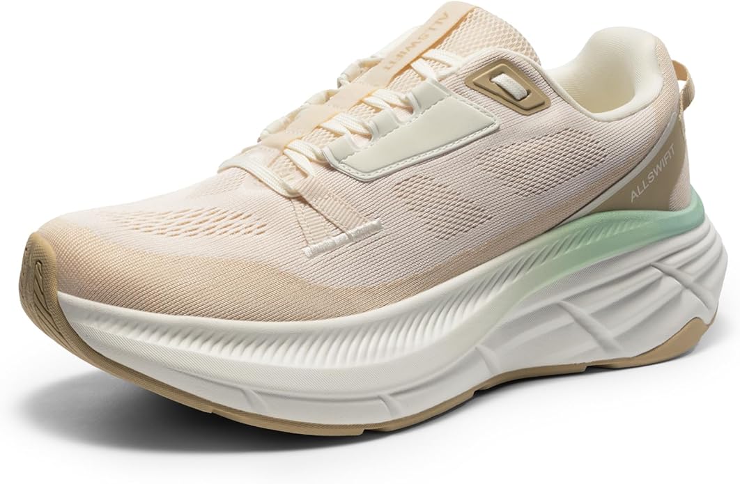 ALLSWIFIT Women's Walking Shoes Cushion Running Tennis Non-Slip Comfortable Workout Gym Athletic Breathable Fashion Sneake...